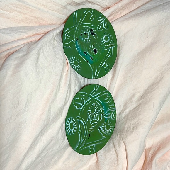 2 Shabby Chic Candle Holders - Picture 1 of 3